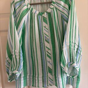 Talbots Gauze Popover XL NWOT